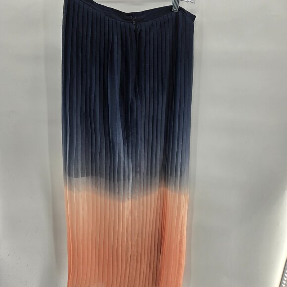 Cynthia Rowley Navy and Peach Maxi Skirt - Picture 4 of 9